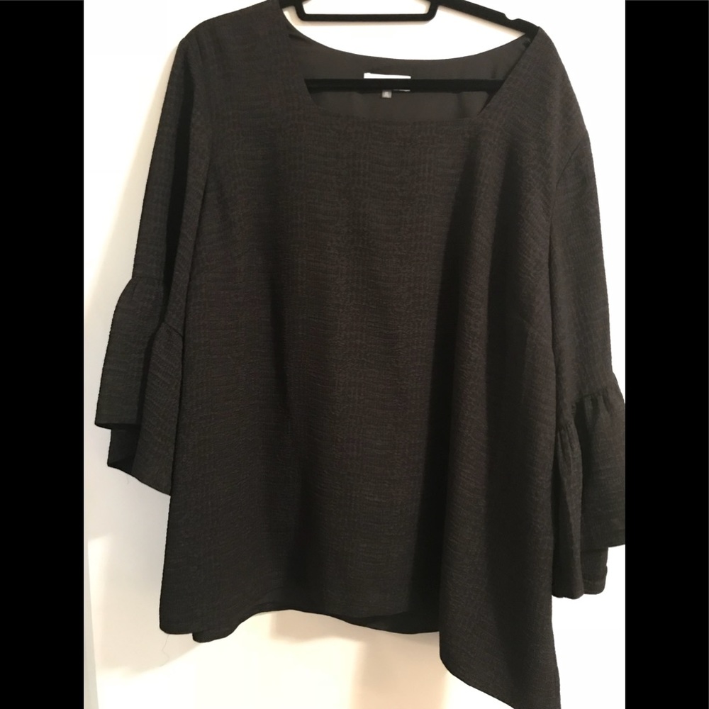 Calvin Klein black crepe blouse
